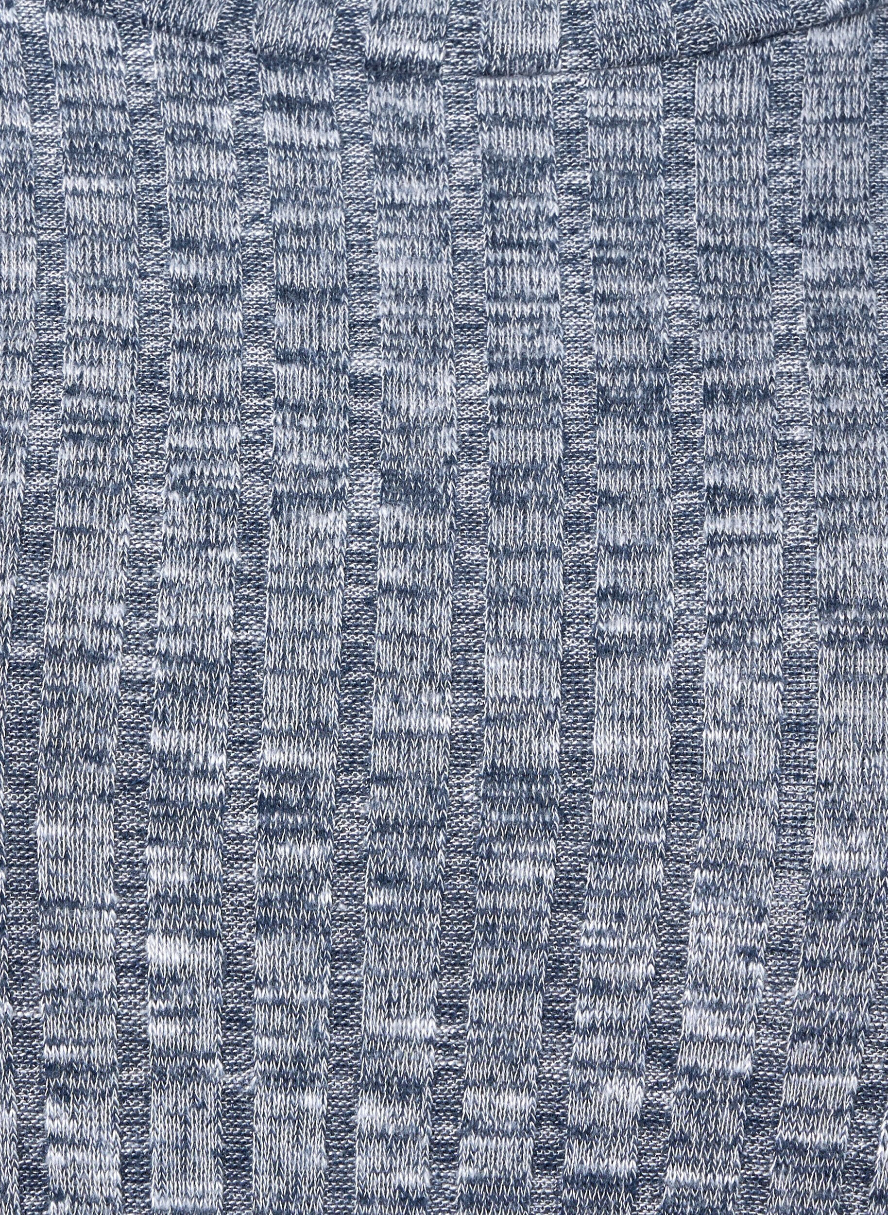 Zizzi Melangepusero py&ouml;re&auml;ll&auml; kaula-aukolla ja 3/4-hihoilla, Dress Blues Mel., Packshot image number 3