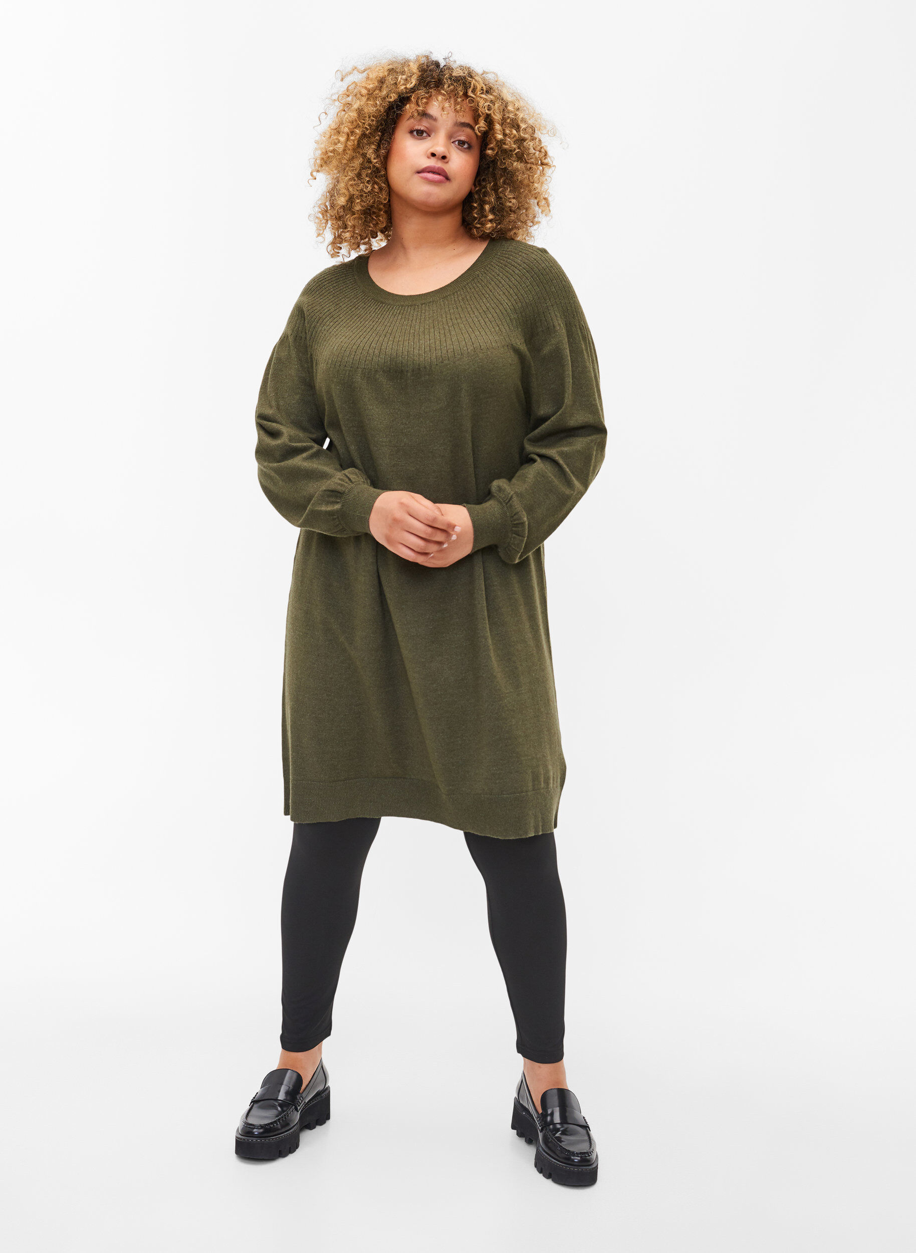 Zizzi 2 kpl leggingsit, Black, Model image number 2