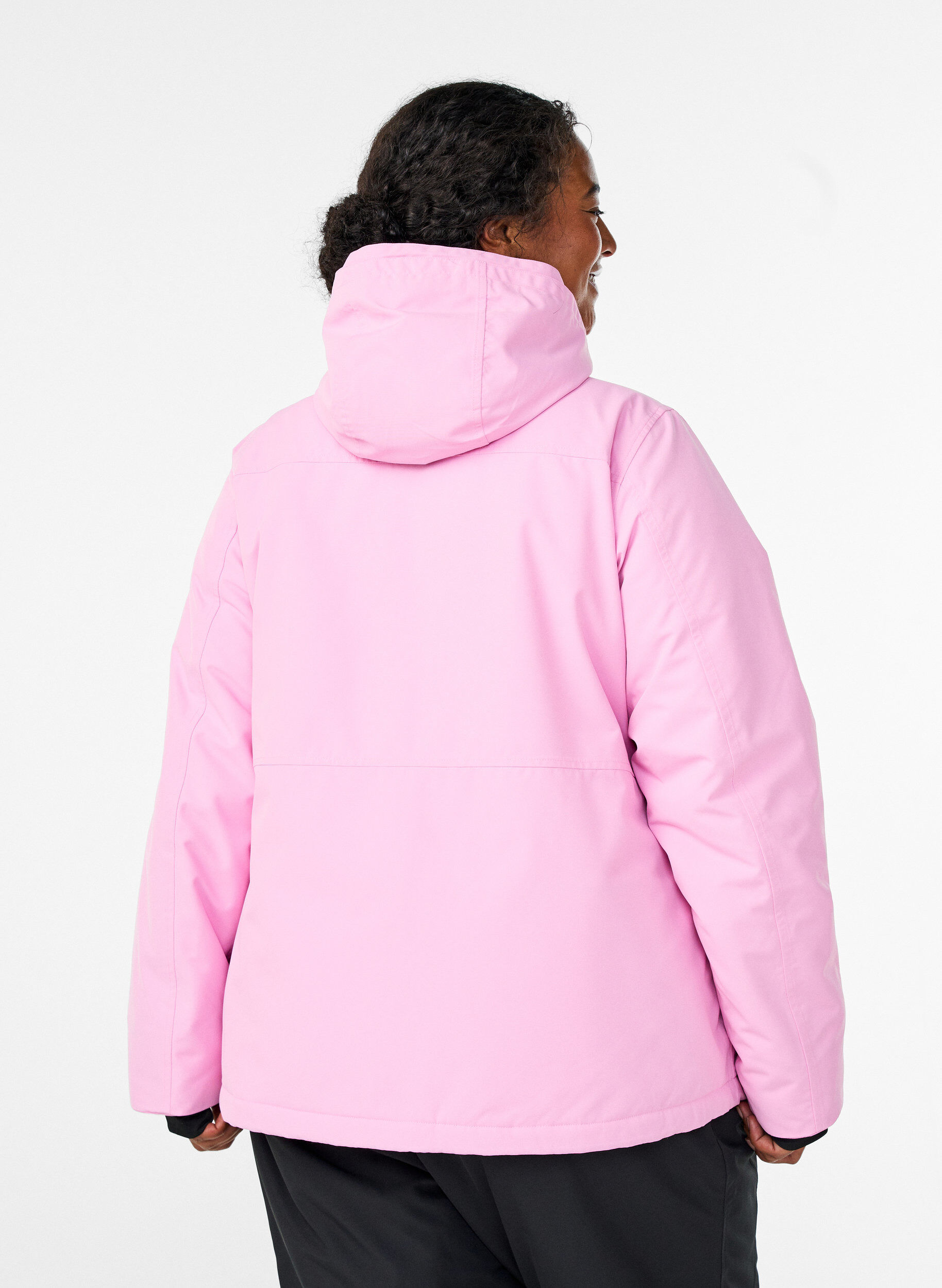 ZizziToiminnallinen hiihtoanorakki hupulla, Vaaleanpunainen, Model image number 2