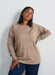 Neulepusero py&ouml;re&auml;ll&auml; p&auml;&auml;ntiell&auml; ja neulekuviolla, Beige, Model image number 0