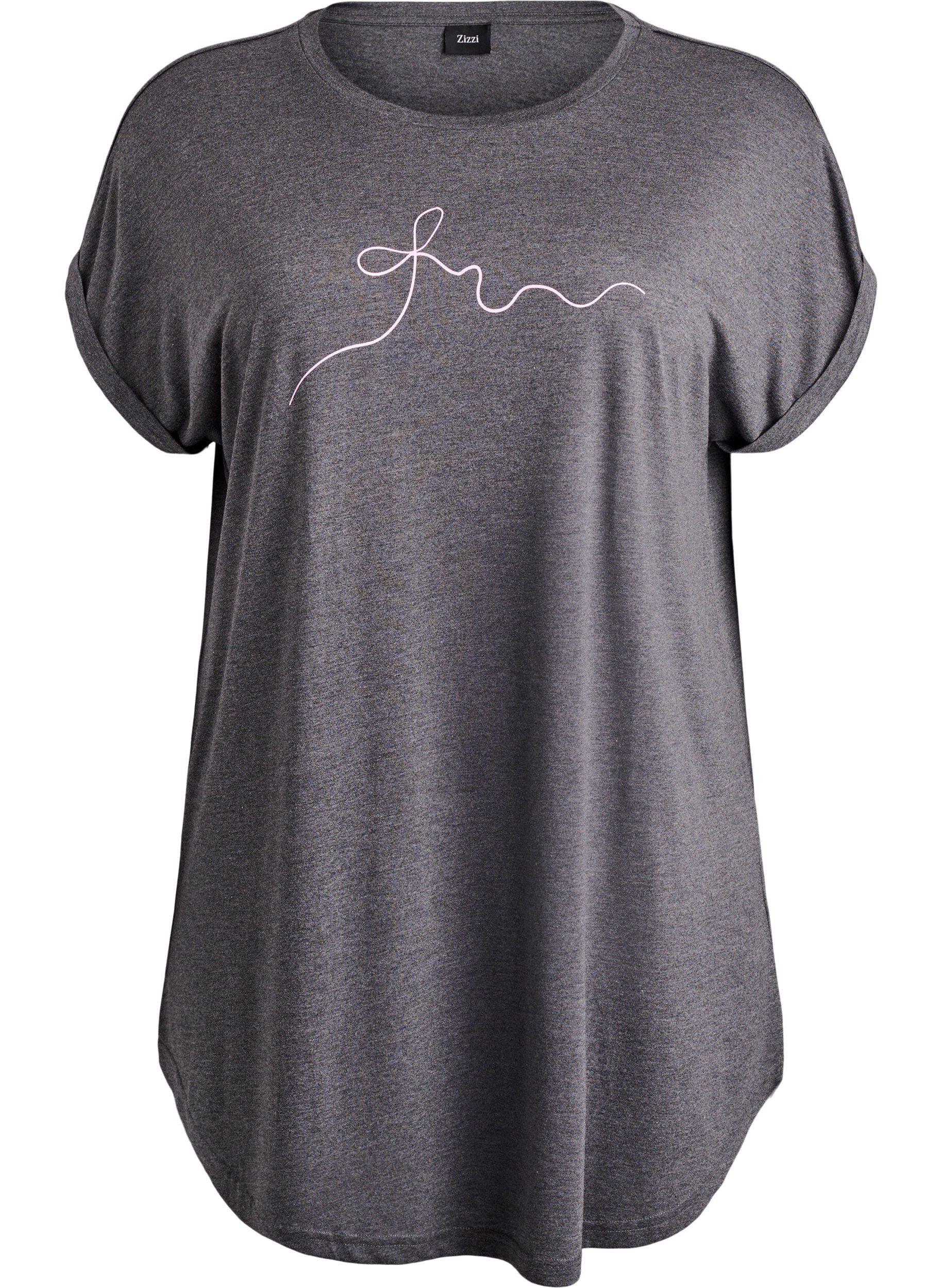 Lyhythihainen y&ouml;paita tekstiprintill&auml;