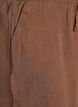 Culotte-housut puuvillamusliinia korkealla vyötäröllä, Ruskea, Packshot image number 2
