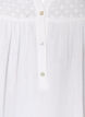 Paita puuvillamusliinissa, jossa broderie anglaise -kirjailu, Valkoinen, Packshot image number 2