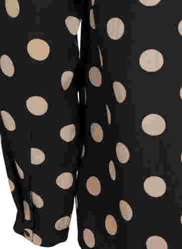 FLASH - Pitkähihainen pusero kuosilla, Black Brown Dot, Packshot image number 3