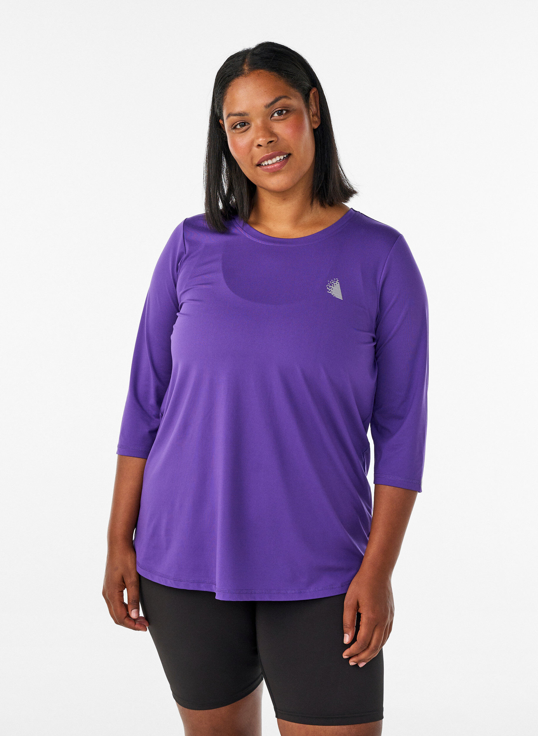 ZizziTreenipusero 3/4-hihoilla, Violetti, Model image number 0