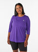 Treenipusero 3/4-hihoilla, Violetti, Model image number 0