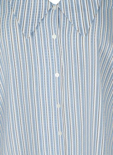Raidallinen paitapusero suurella kauluksella , Light Blue Stripe, Packshot image number 2