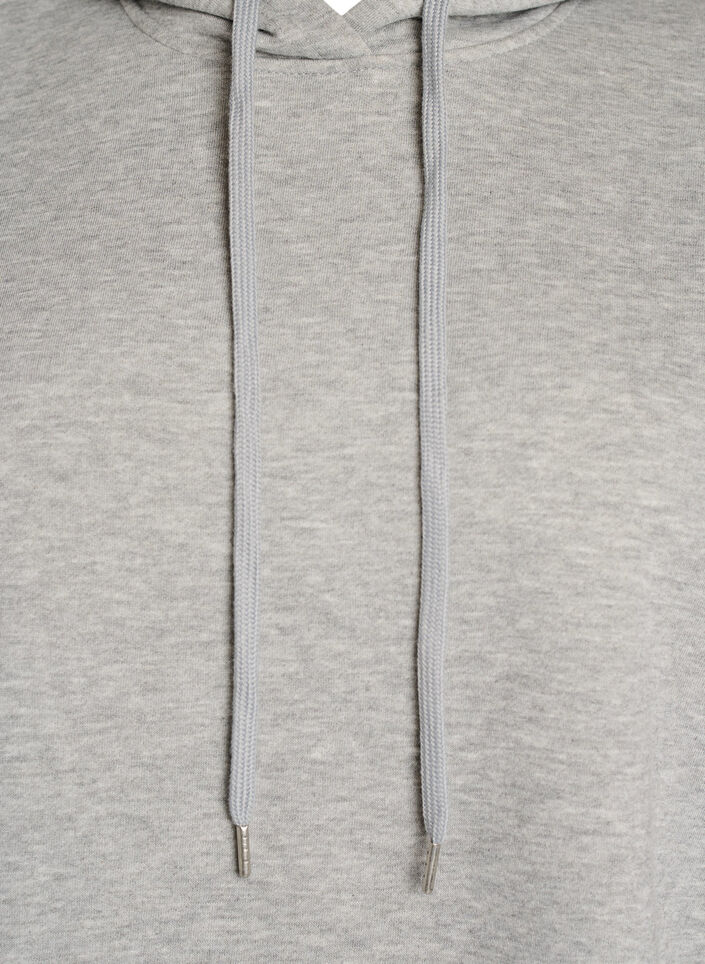 Hupullinen swetaritakki olkatoppauksilla, Harmaa, Packshot image number 2