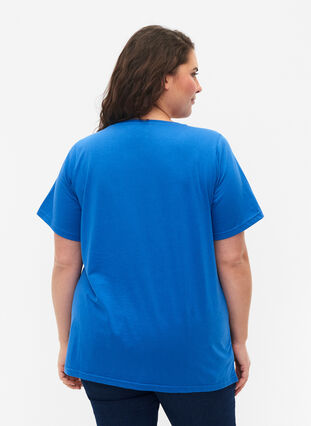 FLASH – kuviollinen t-paita, Strong Blue, Model image number 1