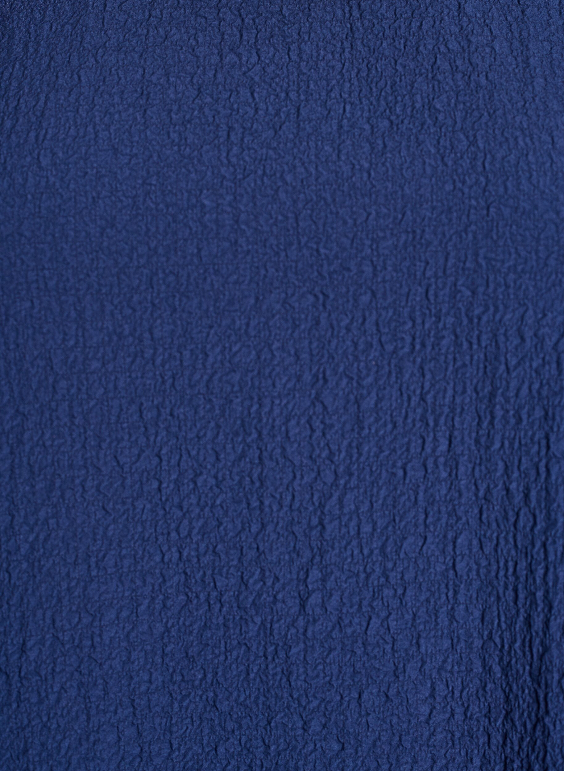 ZizziLyhyt mekko, jossa on ryppyinen pinta ja lyhyet hihat, Sininen, Packshot image number 2