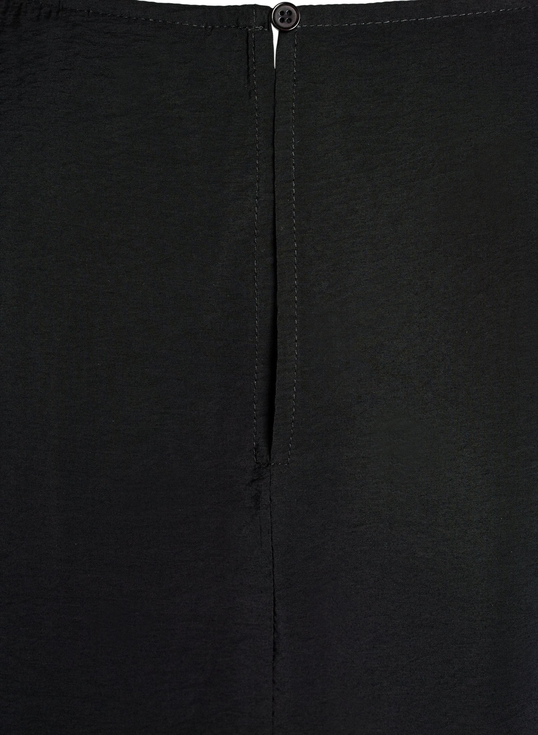 ZizziViskoositunika pitsiyksityiskohdalla, Musta, Packshot image number 3