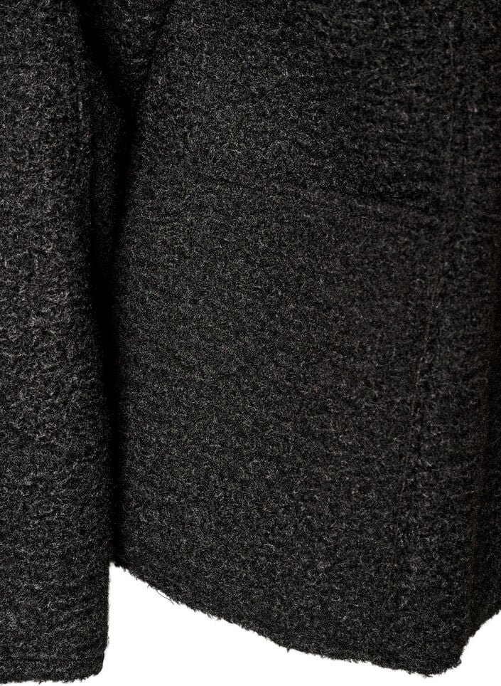 Rento neuletakki taskuilla, Musta, Packshot image number 3