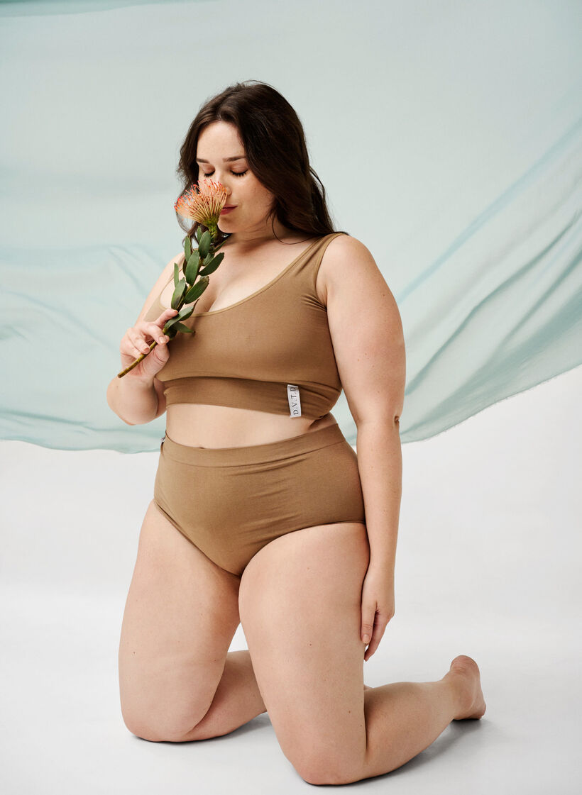 Saumattomat rintaliivit pyöreällä pääntiellä, Driftwood, Image image number 0