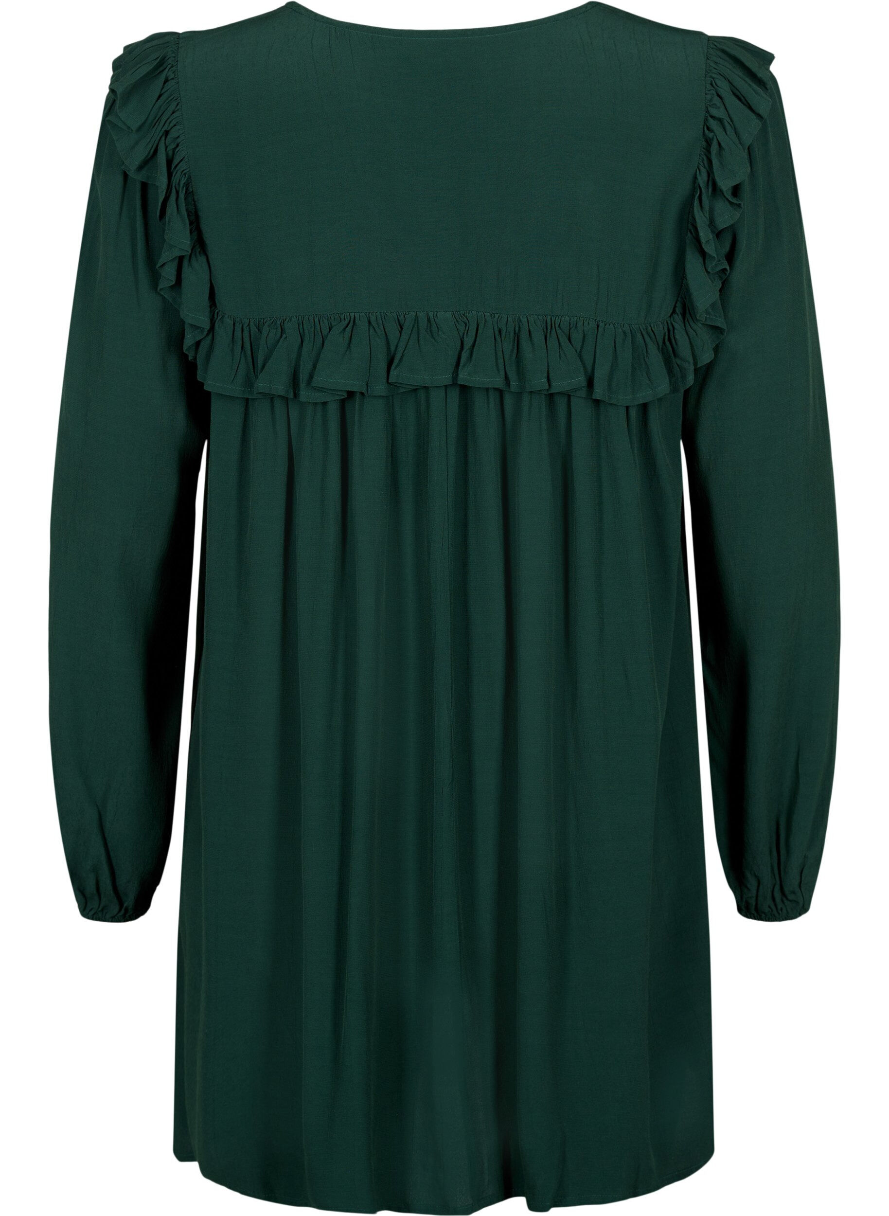 Zizzi Viskoositunika r&ouml;yhel&ouml;ill&auml;, Scarab, Packshot image number 1