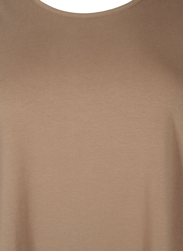 A-muotoinen tunika, jossa on 3/4 hihat, Shitake, Packshot image number 2