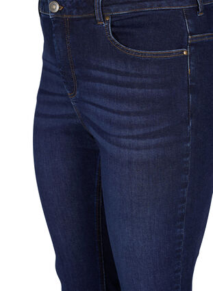 Korkeavyötäröiset Ellen bootcut -farkut, Dark blue, Packshot image number 2
