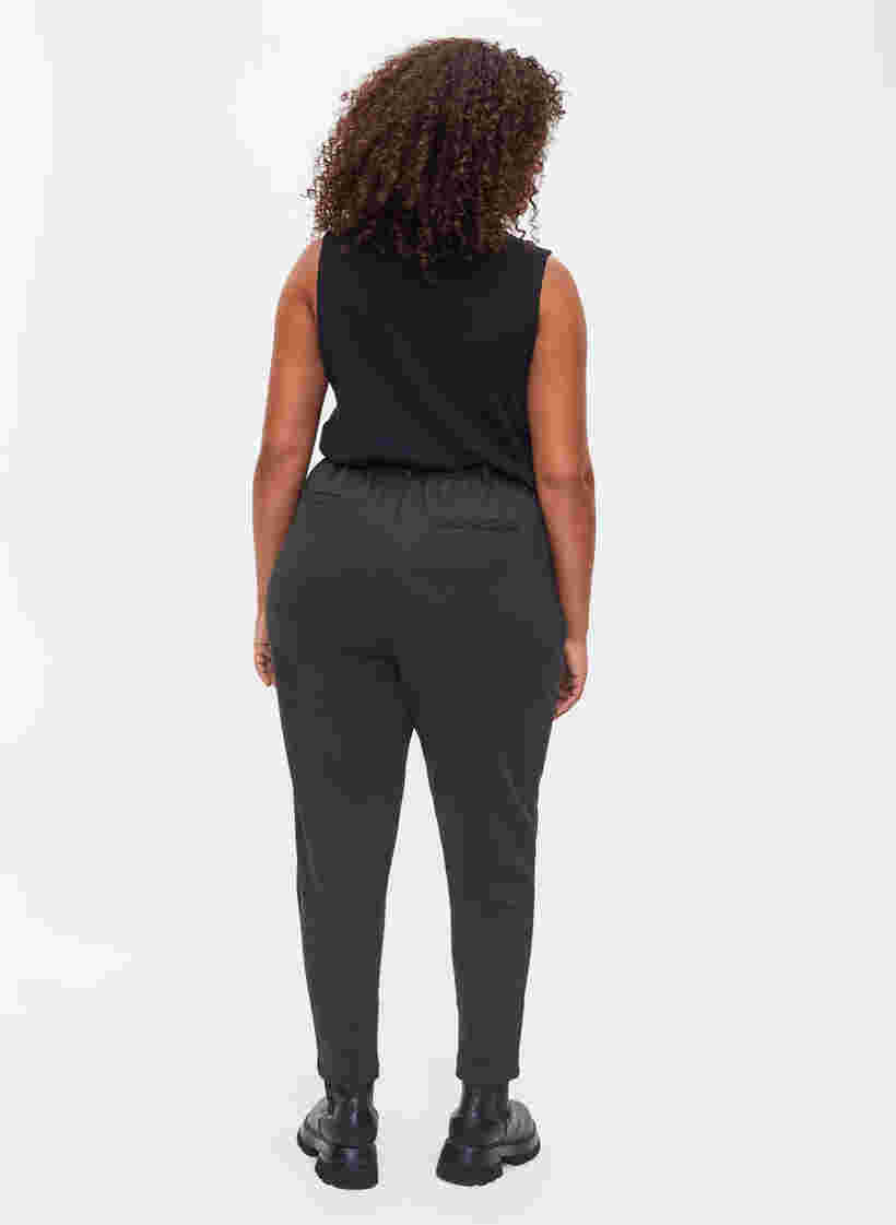 Kropatut housut taskuilla , Dark Grey Melange, Model image number 0