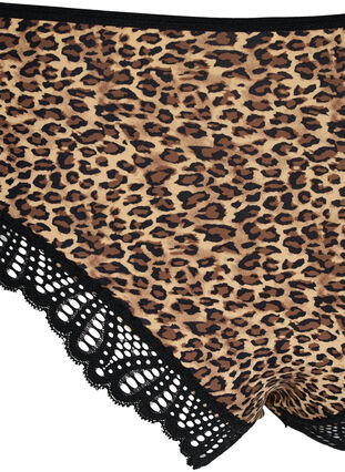 Alushousut leopardkikuosilla ja pitsillä, Leopard Print, Packshot image number 3