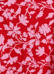 Lyhyt a-linjainen mekko kukkakuviolla, Punainen, Packshot image number 2