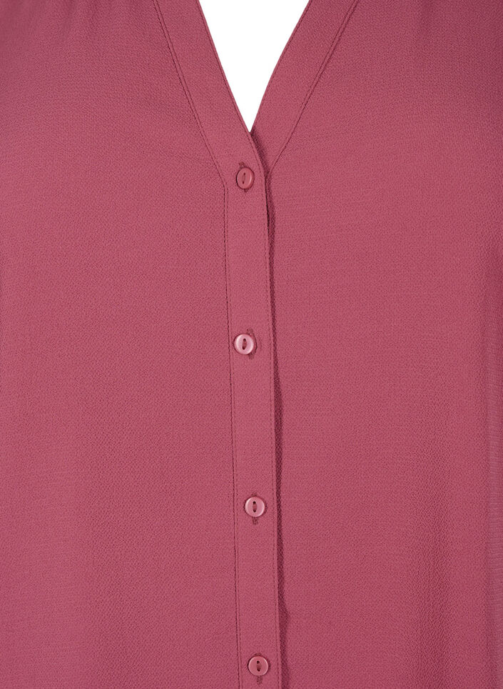 Paitapusero, jossa on 3/4-hihat ja röyhelökaulus, Dry Rose, Packshot image number 2