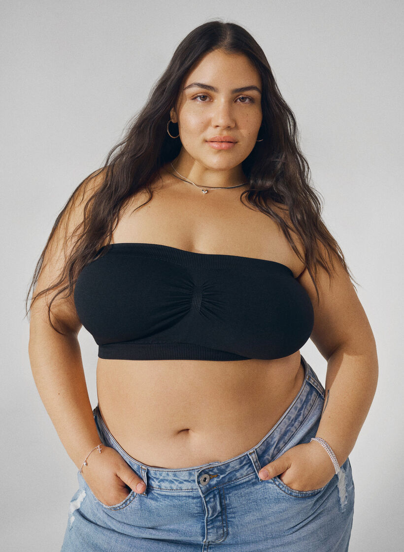 Bandeau-rintaliivit , Musta, Image image number 0