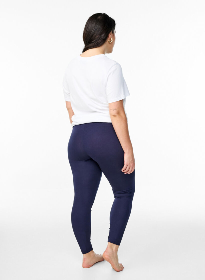 Perusleggingssit viskoosista, Sininen, Model image number 2