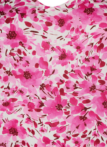 Kukallinen viskoosimekko A-mallissa, Pink Flower Rain, Packshot image number 2