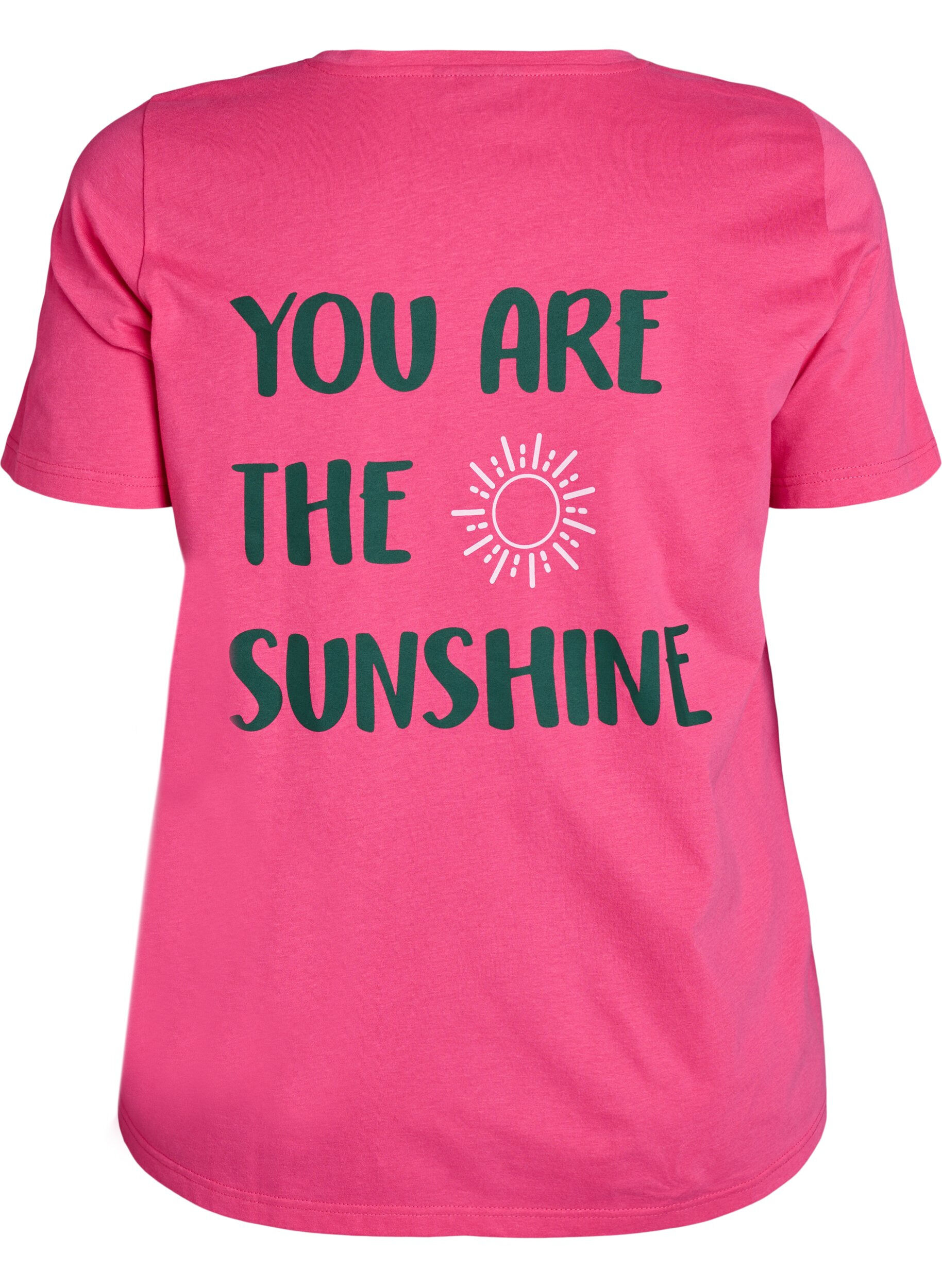 ZizziT-paita printill&auml;, Vaaleanpunainen, Packshot image number 1