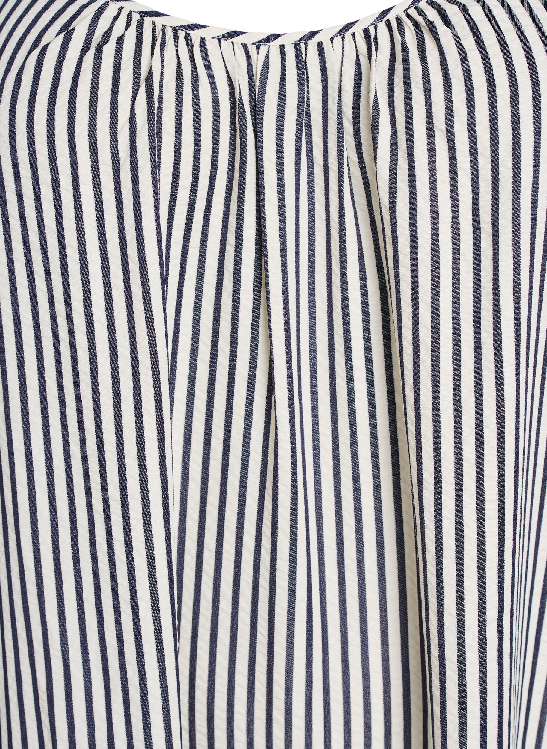 Zizzi Raidallinen ja A-linjainen kes&auml;mekko, Musta, Packshot image number 2