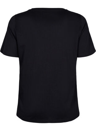 Ekologisesta puuvillasta valmistettu t-paita niiteillä, Black Owl, Packshot image number 1