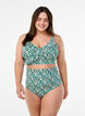  Kukallinen bikinien yl&auml;osa r&ouml;yhel&ouml;yksityiskohdilla, Vihre&auml;, Model image number 1