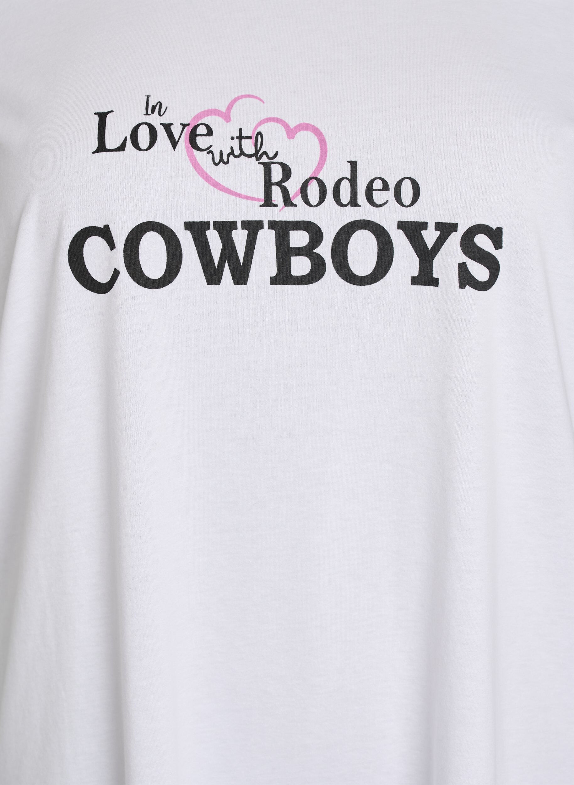 ZizziT-paita printill&auml;, Valkoinen, Packshot image number 2