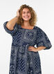 Nilkkapituinen mekko viskoosista paisley-kuviolla ja lyhyill&auml; hihoilla, Sininen, Model image number 2