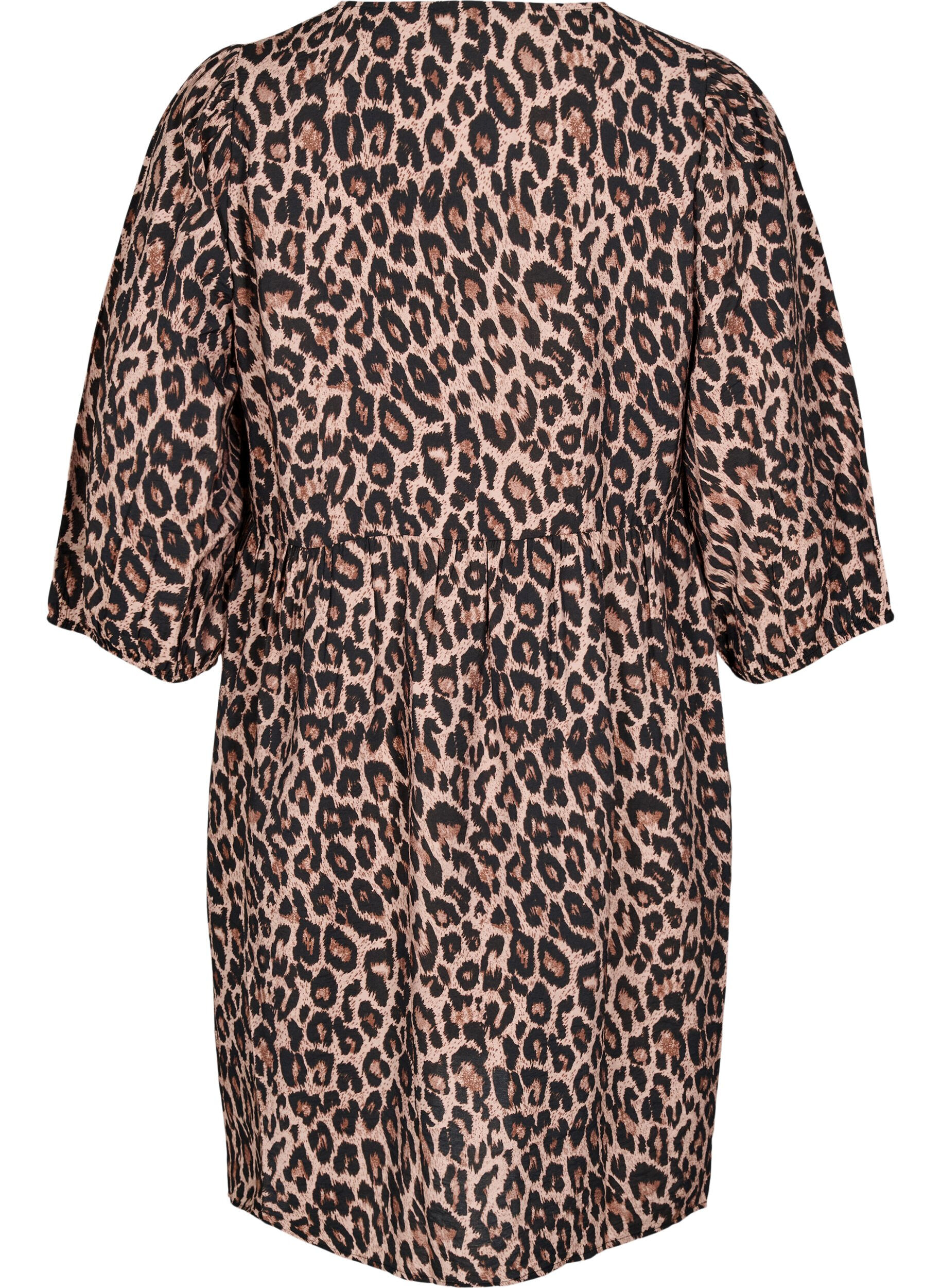 Zizzi Mekko ruseteilla ja 3/4-hihoilla, LEO AOP, Packshot image number 1