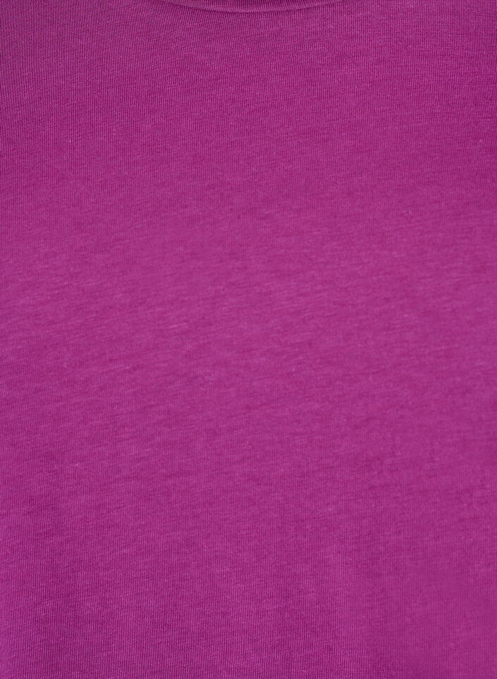 Lyhythihainen t-paita puuvillasekoitteessa, Violetti, Packshot image number 2