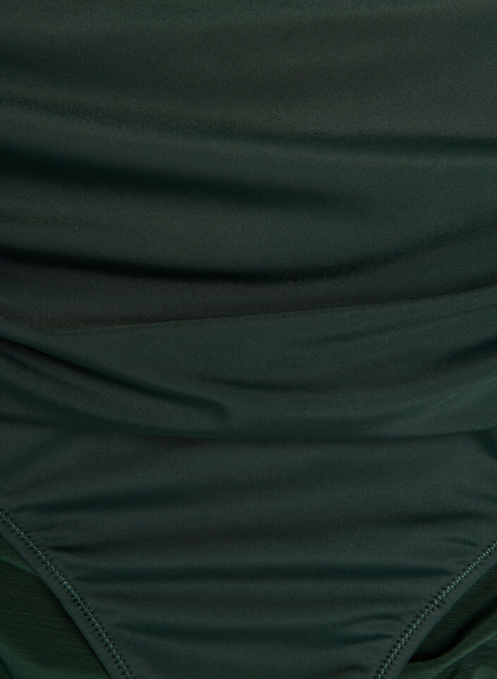 Korkeavy&ouml;t&auml;r&ouml;iset bikinialaosat rypytyksill&auml;, Vihre&auml;, Packshot image number 2