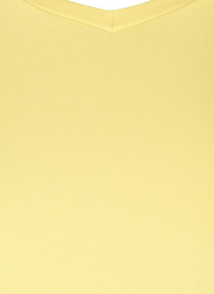 Basic t-paita, Yellow Cream, Packshot image number 2