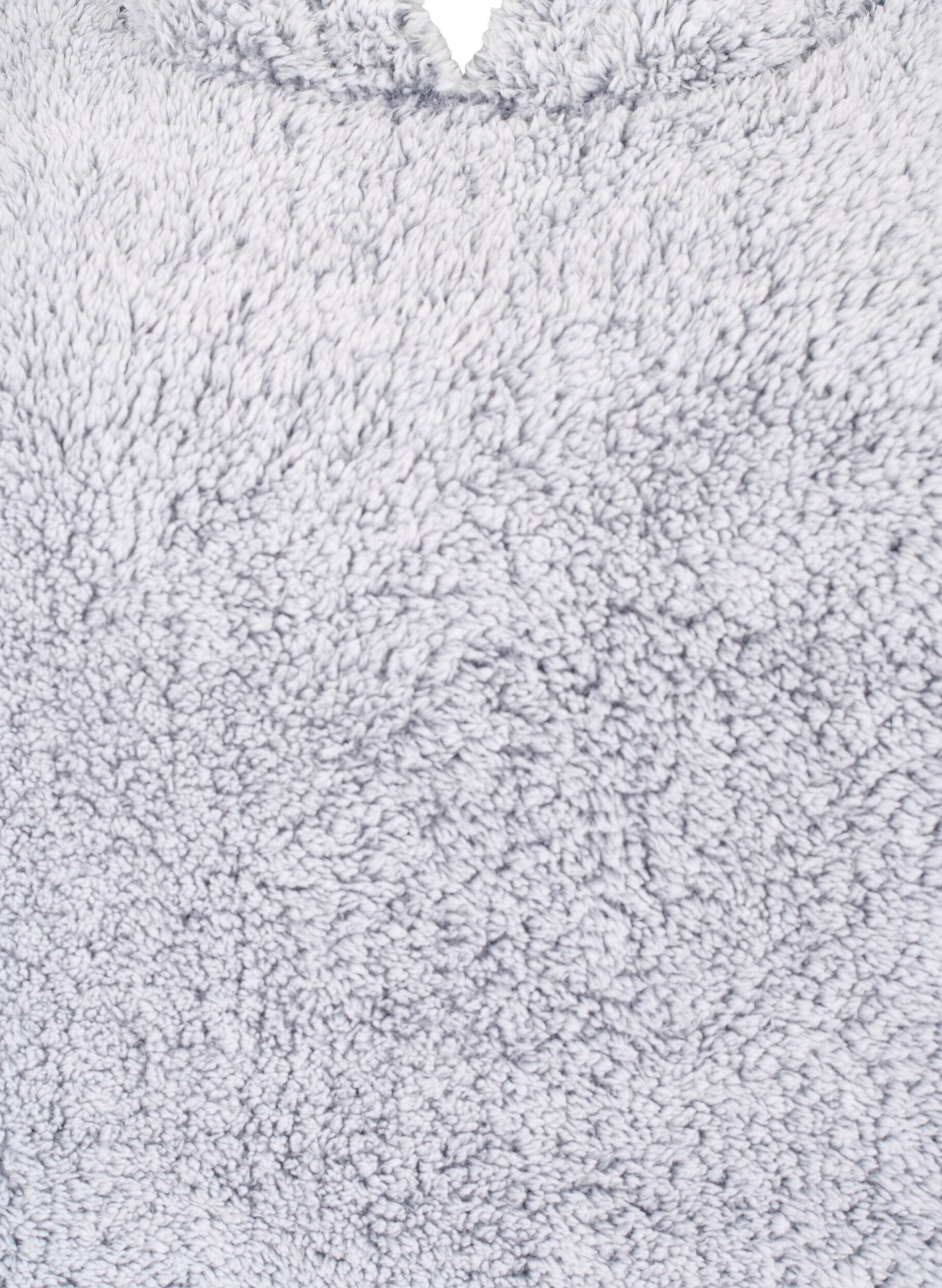 Zizzi Oversized teddykangasmekko, jossa on tasku, Grey Melange, Packshot image number 2