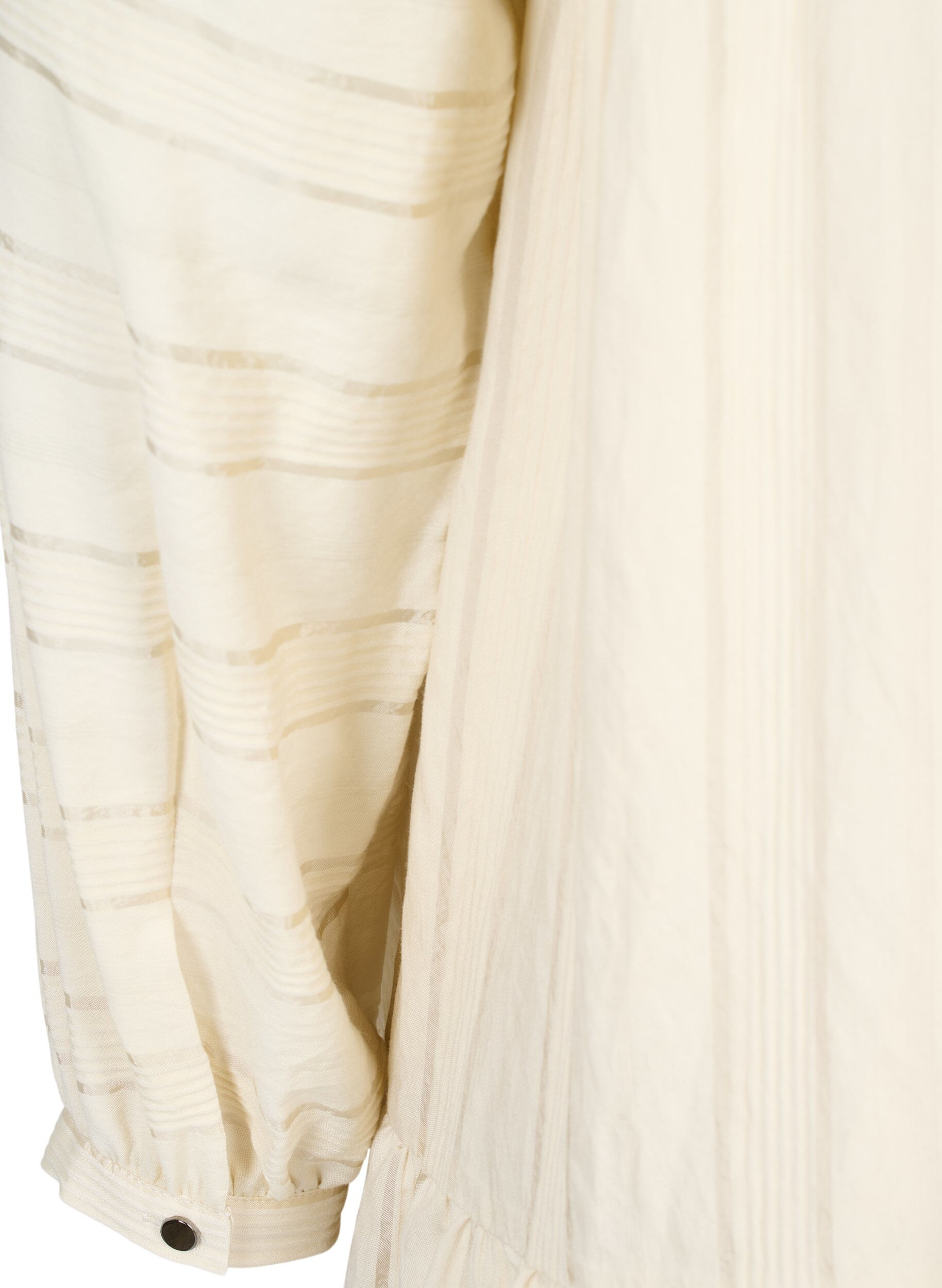 Zizzi Viskoositunika kuviolla, napeilla ja pitkill&auml; hihoilla , Fog, Packshot image number 3