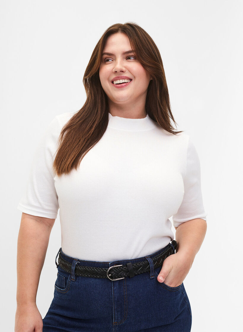 Punottu vyö, Black, Model image number 0