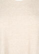 Neuleliivi, jossa on ribbireunat, Beige, Packshot image number 2