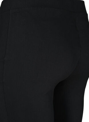 Alaspäin levenevät housut viskoosisekoitteesta, Black, Packshot image number 2