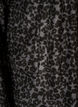 Fleece-takki leopardikuosilla ja korkealla kauluksella, Musta, Packshot image number 3