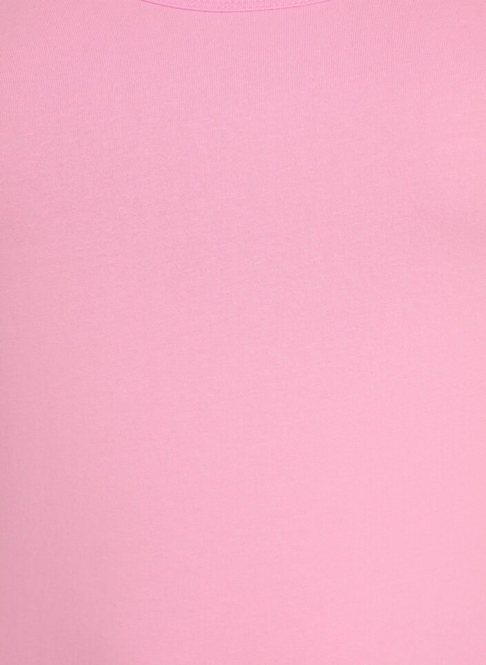 Yksiv&auml;rinen perus paita puuvillasta, Vaaleanpunainen, Packshot image number 2