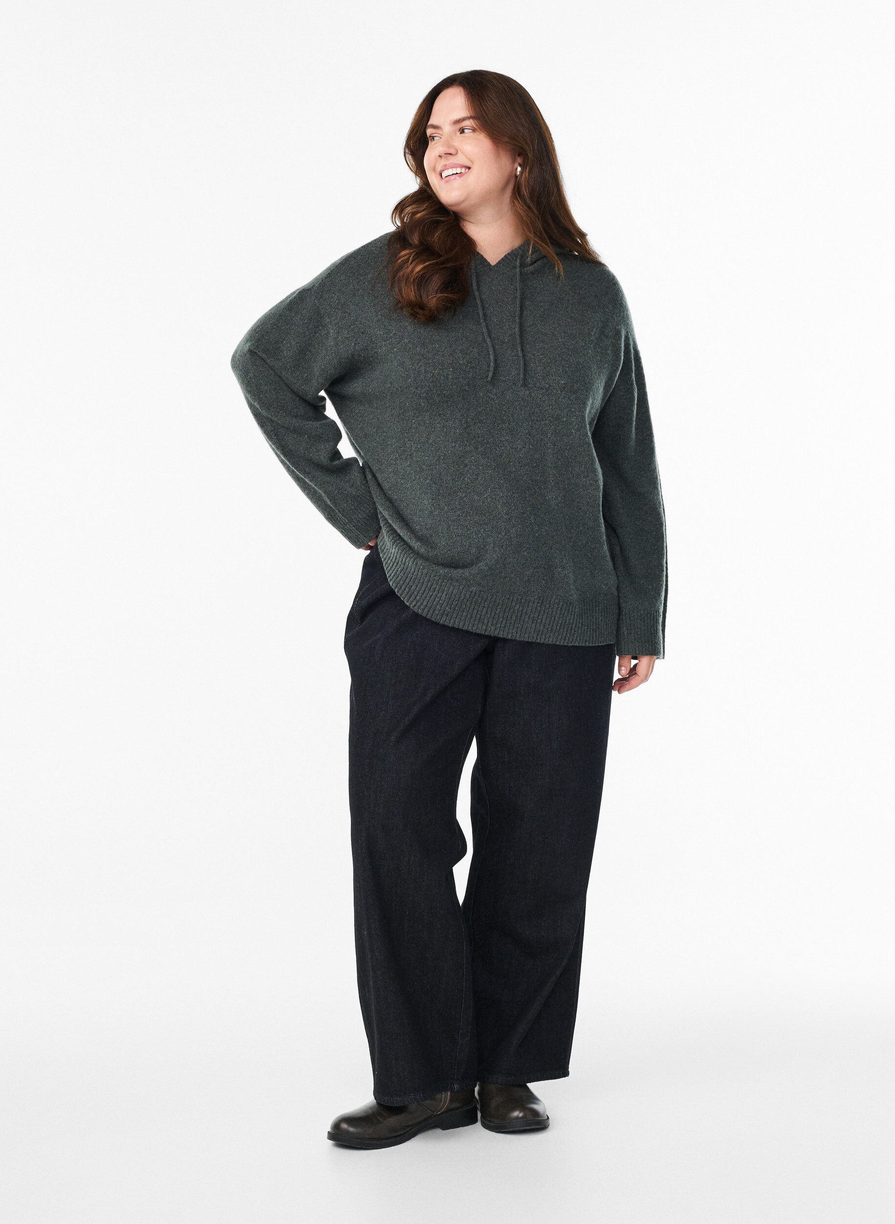 Zizzi Neulehuppari, Vihre&auml;, Model image number 1