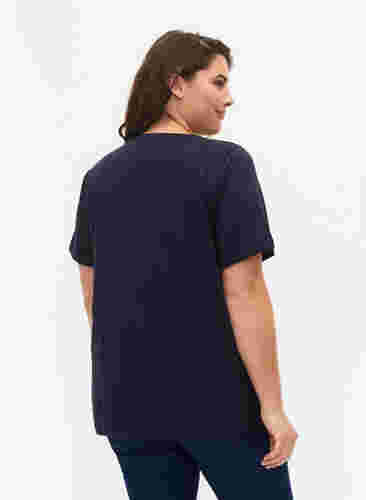 FLASH - 2 kpl t-paitoja pyöreällä pääntiellä , Navy Blazer/Black, Model image number 1
