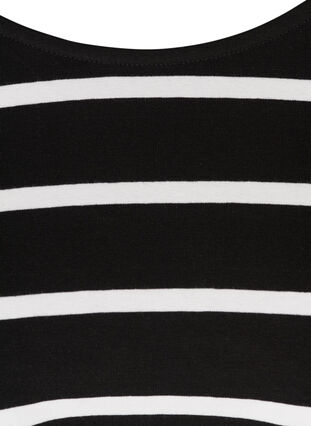 Lyhyt mekko, Black w. white stripes , Packshot image number 2