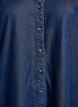 Denim -lookinen mekko nappikiinnityksell&auml; ja r&ouml;yhel&ouml;hihoilla, Sininen, Packshot image number 2