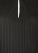 Jersey-tunika teksturoiduilla raidoilla, Musta, Packshot image number 2