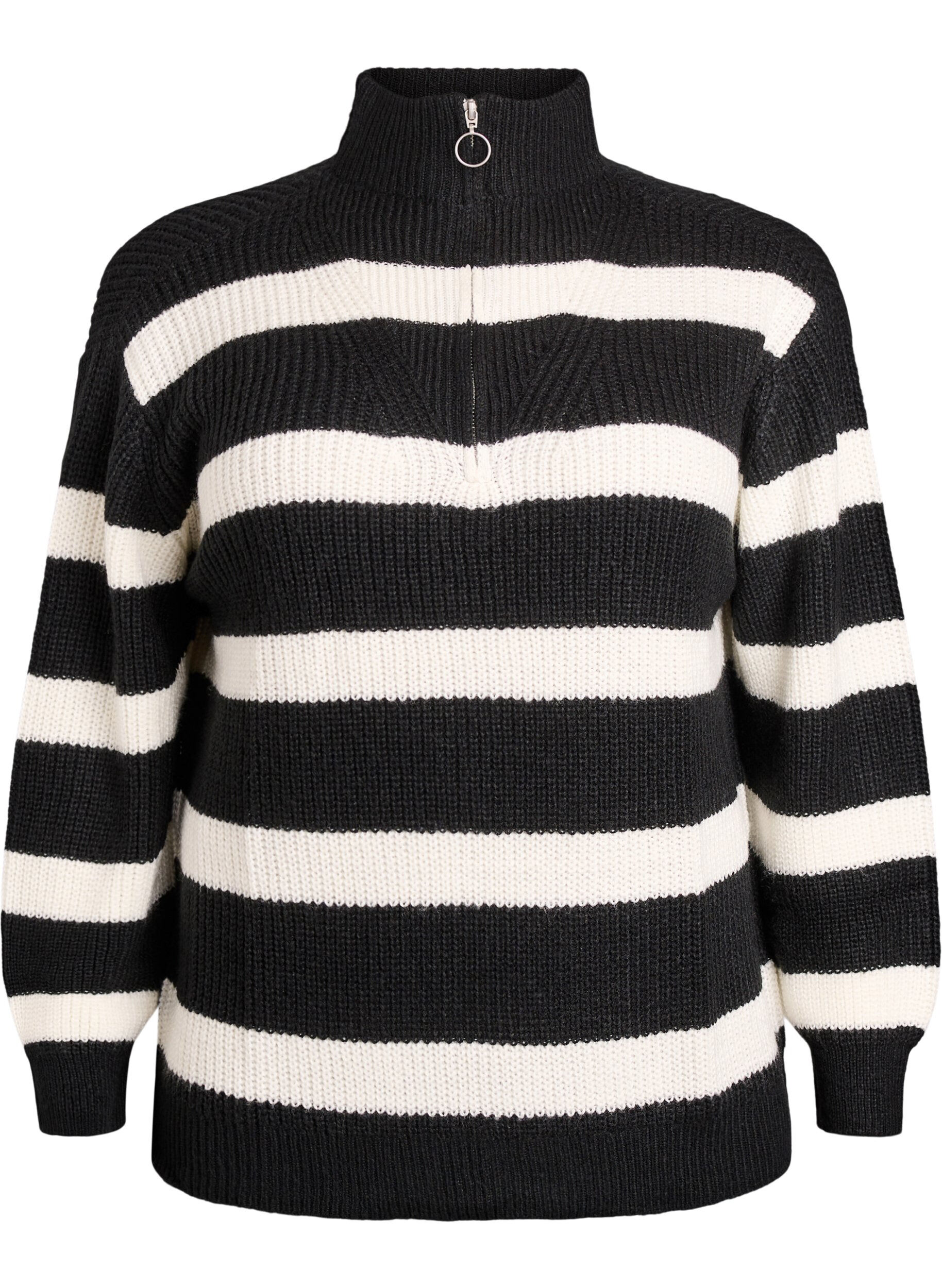 FLASH - Neulepusero, jossa korkea kaulus ja vetoketju